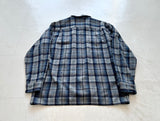 90s Pendleton ShadowPlaid Board Shirt L Blue