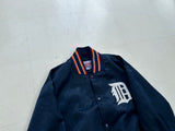 Detroit Tigers Nylon Varsity Jacket L Navy