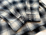 90s Polo Ralph Lauren Shadow Plaid Western Shirt XL Black & White