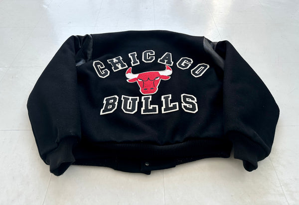 CHALK LINE NBA Chicago BULLS Varsity Jacket Black