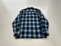 90s Pendleton Shadow Plaid Board Shirt M Blue