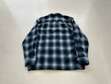 90s Pendleton Shadow Plaid Board Shirt M Blue