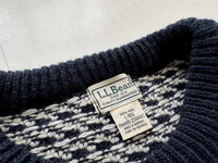 Vintage L.L.Bean BirdsEye Crew Sweater L