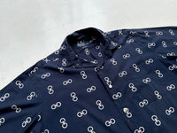 90s Polo Ralph Lauren LANCE Chain Shirt M DeepNavy