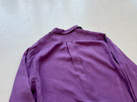 90s Polo Ralph Lauren Silk&Linen Loop L/S Shirt M Lavender