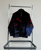 90s Black Mountain Aurora Fleece Jacket M Black