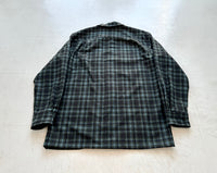 90s Pendleton Shadow Plaid Board Shirt M Turquoise&Black