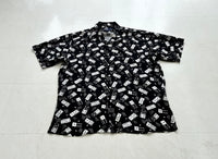 90s Polo Ralph Lauren Dominos Rayon Loop Shirt L Black