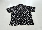 90s Polo Ralph Lauren Dominos Rayon Loop Shirt L Black