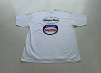 Vintage Haagen Dazs Logo T-shirt XXL White Deadstock