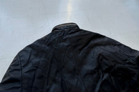 80s Eddie Bauer Leather Puffer Jacket L Black