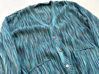 60s Munsingwear slab Mohair Cardigan M Turquoise