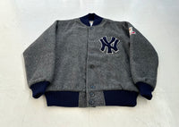 COOPERSTOWN COLLECTION MLB NY YANKEES Varsity Jacket L Gray