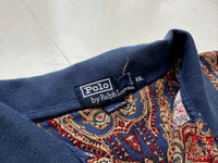 90s Polo RalphLauren Big Paisley Polo Shirt XXL