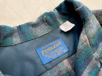 90s Pendleton Shadow Plaid Board Shirt XL Navy Blue