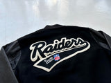 CHALK LINE NFL RAIDERS Varsity Jacket L Black