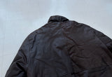 80s Eddie Bauer Leather Puffer Jacket L