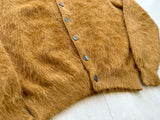 60s cepner Mohair Cardigan M GoldenBrown