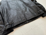 90s GAP Leather Zip Jacket L Black