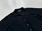 90s Polo Ralph Lauren CALDWELL Loop Shirt XL Black