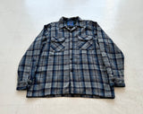 90s Pendleton ShadowPlaid Board Shirt L Blue