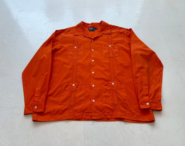 90s Polo Ralph Lauren ISLE Cuba Shirt XL Orange