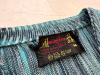 60s Munsingwear slab Mohair Cardigan M Turquoise