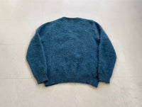 60s Cabot Mohair Cardigan L DeepBlue