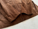 90s Polo Ralph Lauren Nubick Leather Jacket L DeepBrown