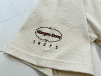 Vintage Haagen Dazs Logo T-shirt XL VANILLA Deadstock