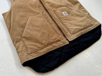 Carhartt Canvas Duck Vest XL Tall Brown