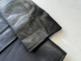 90s Polo Ralph Lauren Leather CarCoat XL Black