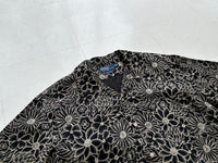 90s Polo Ralph Lauren CLAYTON Black Flower Shirt L