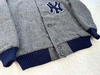 COOPERSTOWN COLLECTION MLB NY YANKEES Varsity Jacket L Gray