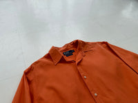 90s Polo RalphLauren L/S Shirt L Hermes Orange