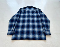 90s Pendleton ShadowPlaid Board Shirt L Blue&White