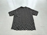 90s Polo Ralph Lauren CALDWELL ZigZag Loop Shirt L Black&White