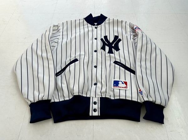 Felco MLB NY YANKEES Stripes Varsity Jacket M White