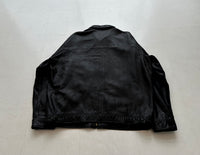 90s Polo Ralph Lauren Leather SwingTop Jacket XL Black