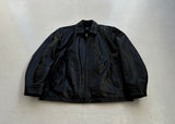 90s GAP Sports Leather Jacket L Black