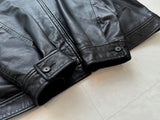 90s Polo Ralph Lauren Leather SwingTop Jacket XL Black