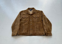 80s Polo Ralph Lauren Suede Trucker Jacket L