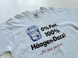 90s Haagen Dazs Sorbet T-shirt L Gray