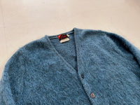 60s Cabot Mohair Cardigan L DeepBlue