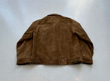 80s Polo Ralph Lauren Suede Trucker Jacket L