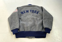 COOPERSTOWN COLLECTION MLB NY YANKEES Varsity Jacket L Gray