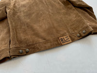 80s Polo Ralph Lauren Suede Trucker Jacket L