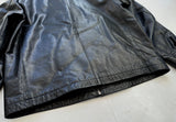 90s GAP Sports Leather Jacket L Black