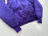 Los Angeles Lakers Nylon Varsity Jacket L Purple