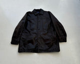 90s GAP Leather Car Coat L Deep Brown